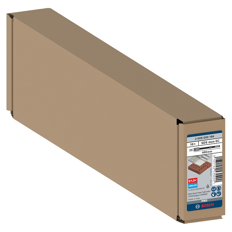 Conjunto de cinzéis planos PRO SDS max-5C 25mm BOSCH  3