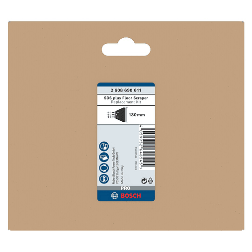 Conjunto de substituição de PRO SDS plus Floor Scraper 130mm BOSCH  4