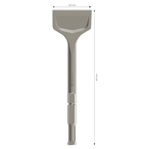 Cinzel de pá PRO HEX 22-5C 115mm 1 unid. BOSCH 