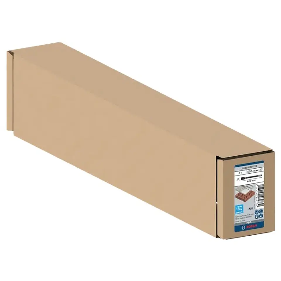 Cinzel plano PRO SDS max-4C 25mm 5 unid. BOSCH  3