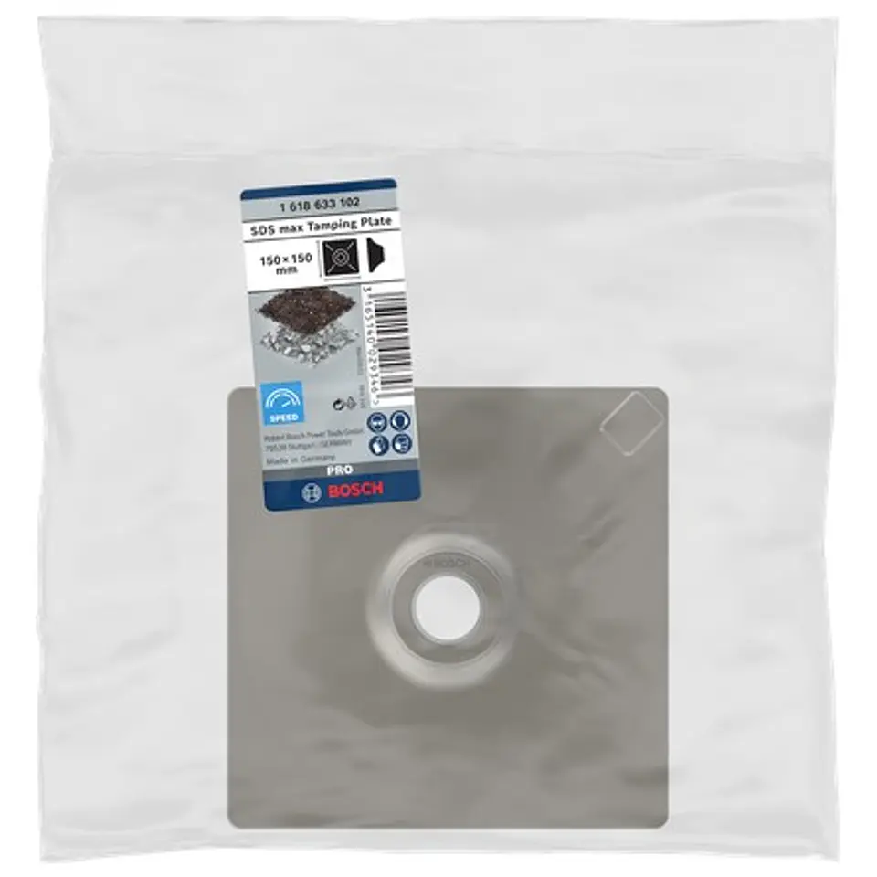 PRO SDS max Tamping Plate 1 unid. 150 x 150 BOSCH  3