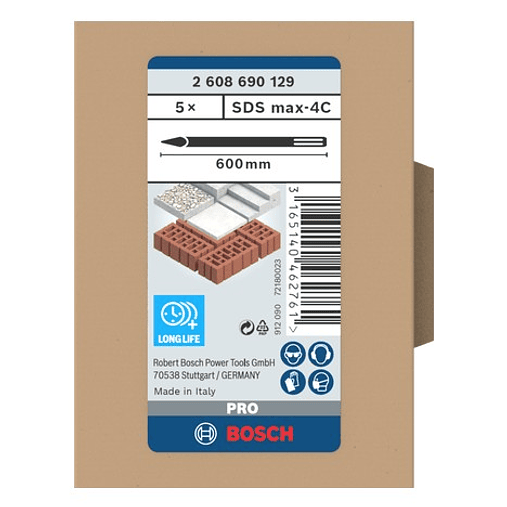 Conjunto de ponteiros PRO SDS max-4C 5 unid. BOSCH  3