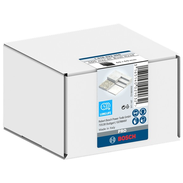 Cabeça de martelo com dentes em aço PRO SDS max-4C 1 unid. 7x7 BOSCH 3