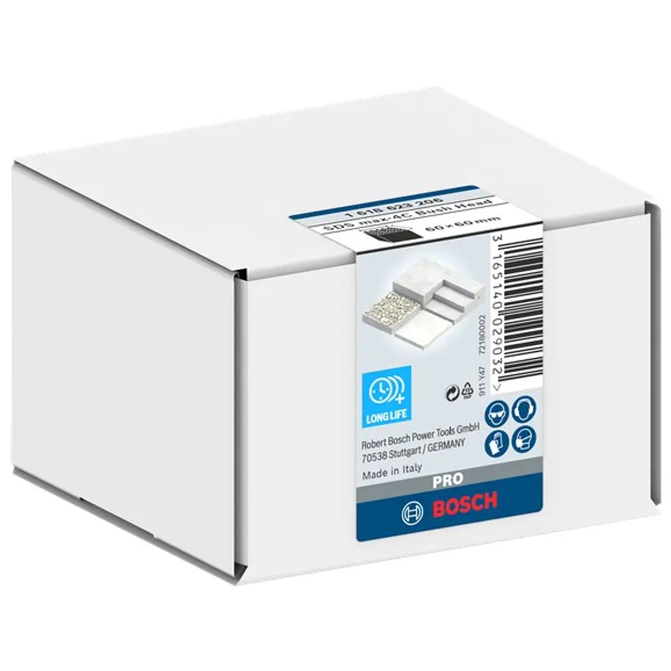 Cabeça de martelo com dentes em aço PRO SDS max-4C 1 unid. 7x7 BOSCH 3