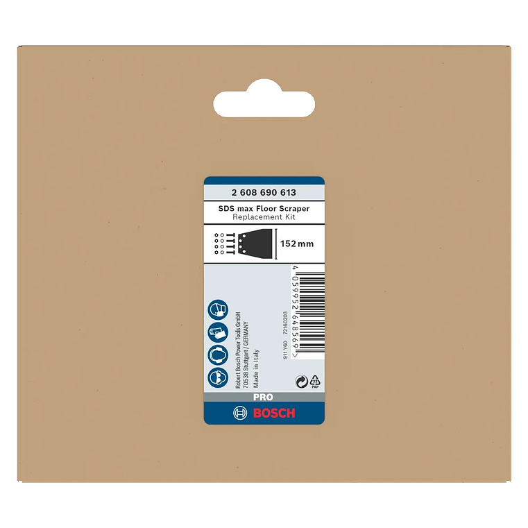 Conjunto de substituição de PRO SDS max Floor Scraper BOSCH  4