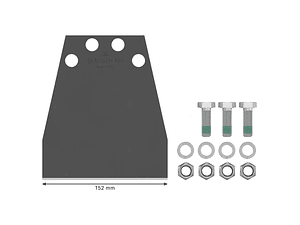 Conjunto de substituição de raspador de pavimento PRO HEX 28/30 1 unid. BOSCH 