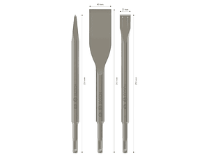 Conjunto de cinzeis PRO SDS plus-5C 3 unid. BOSCH 