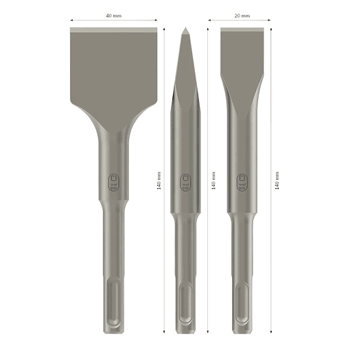 Conjunto de cinzeis PRO SDS plus-4C 3 unid. BOSCH  2