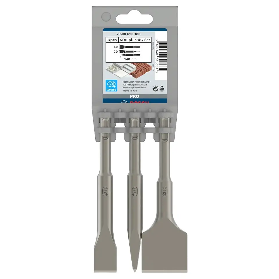 Conjunto de cinzeis PRO SDS plus-4C 3 unid. BOSCH  3