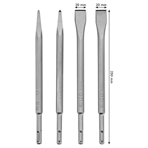 Conjunto de cinzéis PRO SDS plus-4C 4 unid. BOSCH  4