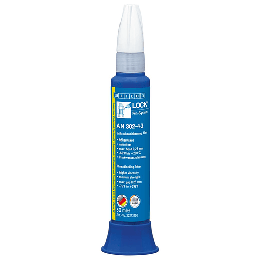 Fixador de Parafusos Resistência Média 50ml WeiconLock AN 302-43 WEICON 1