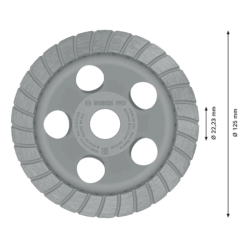 Mó 125mm PRO Multi Material BOSCH 2