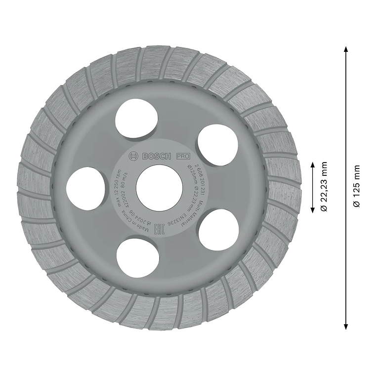 Mó 115mm PRO Concrete BOSCH  2