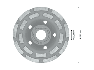 Mó 125mm PRO Concrete BOSCH