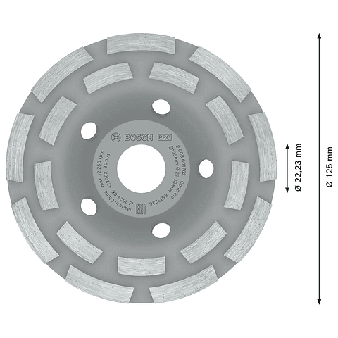 Mó 125mm PRO Concrete BOSCH