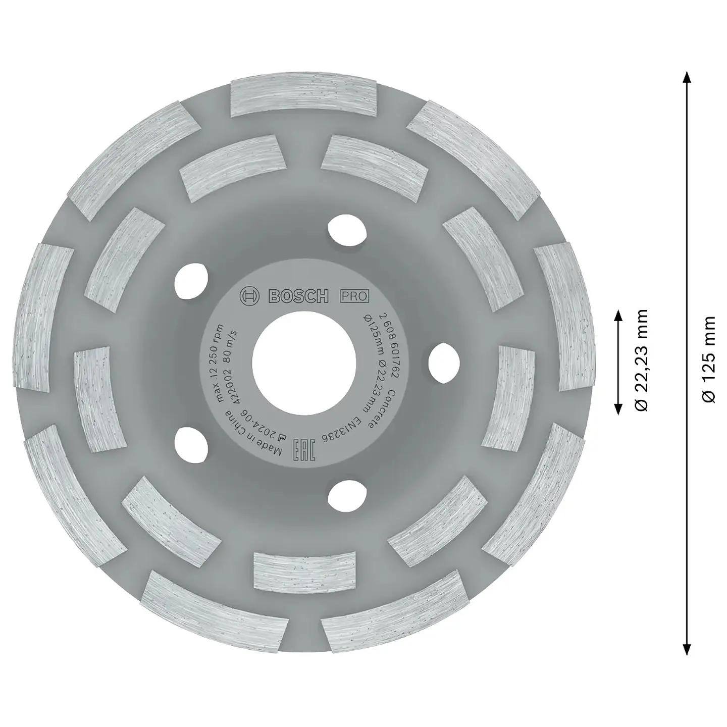 Mó 125mm PRO Concrete BOSCH 2