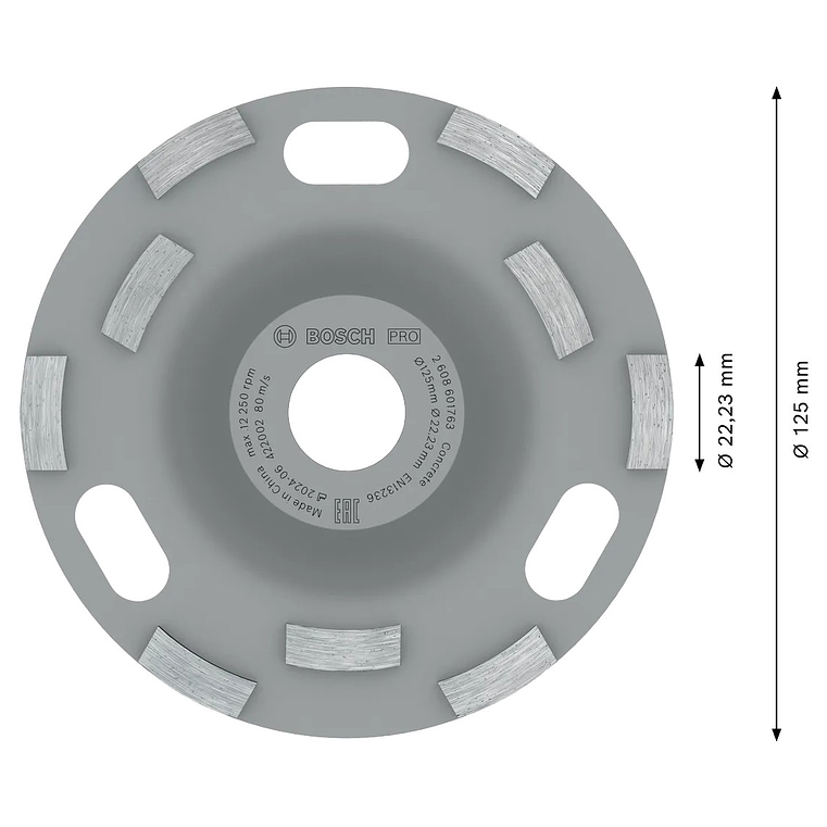 Mó 125mm PRO Concrete BOSCH  2