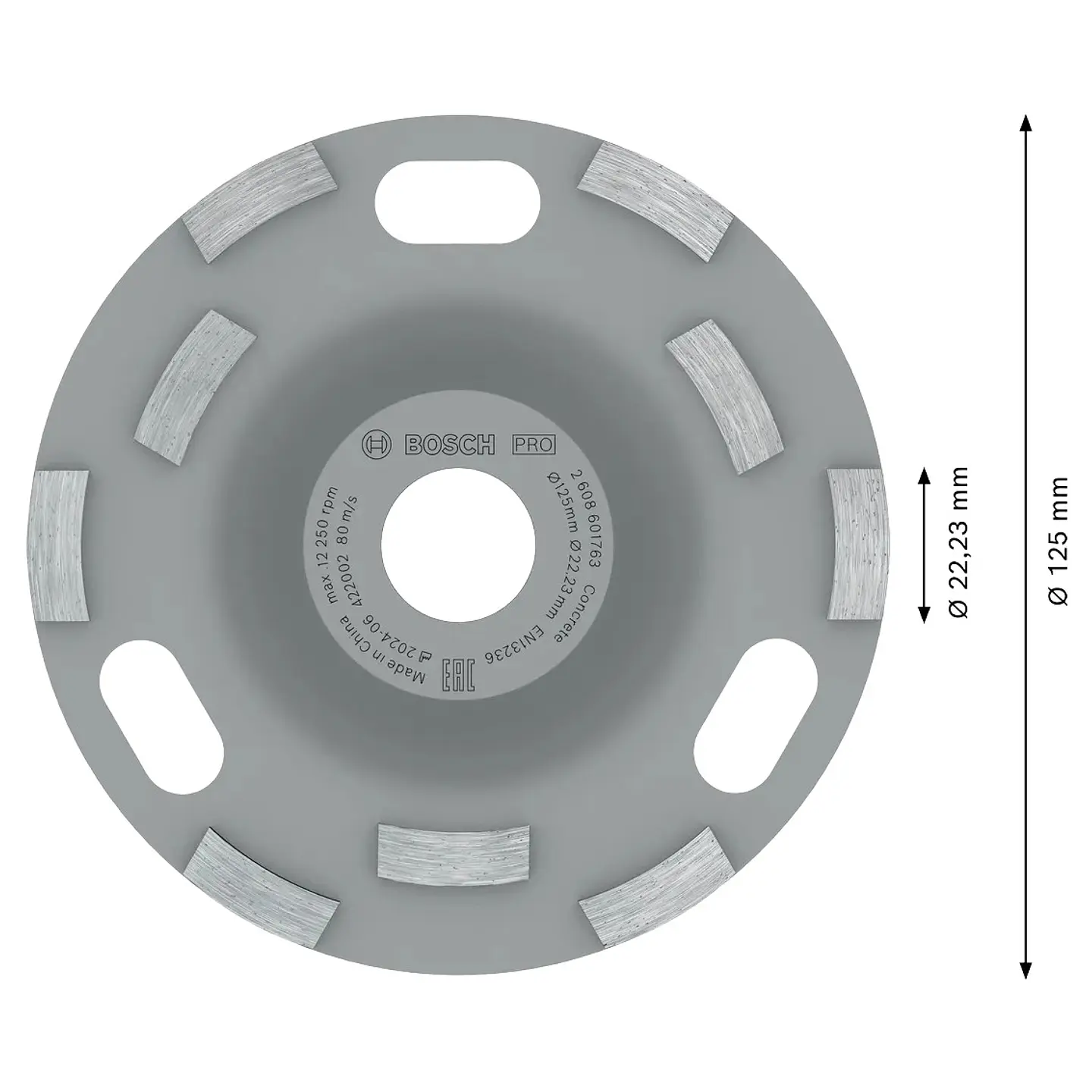 Mó 125mm PRO Concrete BOSCH  2
