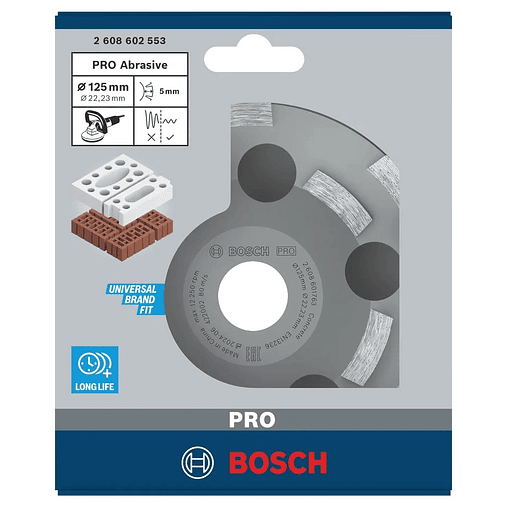 Mó 125mm PRO Abrasive BOSCH  4
