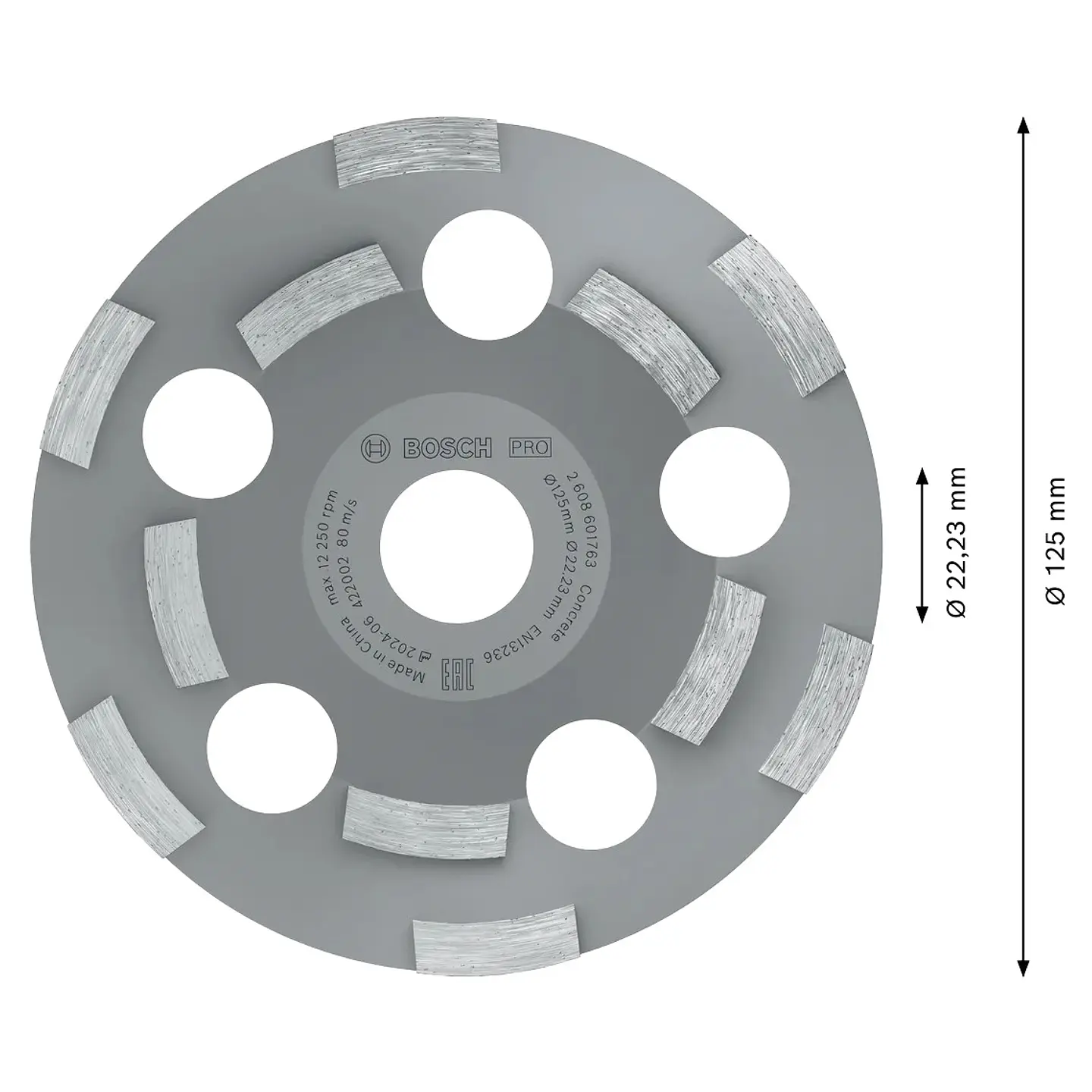 Mó 125mm PRO Abrasive BOSCH  2
