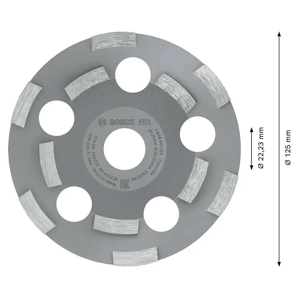 Mó 125mm PRO Abrasive BOSCH  2