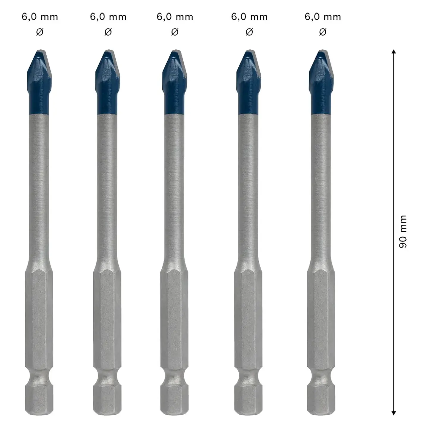 Conjunto de brocas EXPERT HEX-9 Hard Ceramic BOSCH  2