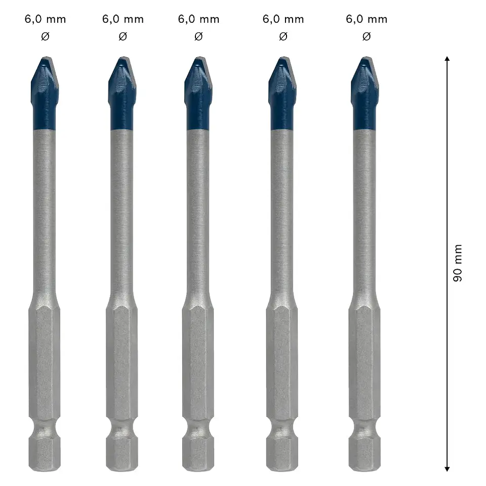 Conjunto de brocas EXPERT HEX-9 Hard Ceramic BOSCH  2
