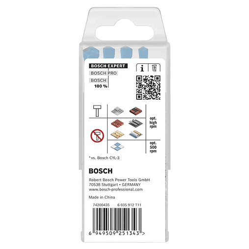 Conjunto de brocas EXPERT HEX-9 Multi Construction BOSCH  3