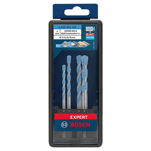 Conjunto de brocas EXPERT HEX-9 Multi Construction BOSCH 3