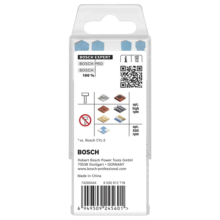 Conjunto de brocas EXPERT HEX-9 Multi Construction BOSCH  4