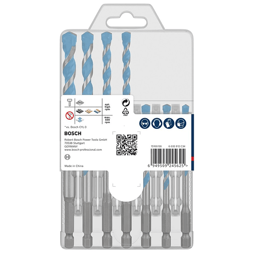 Conjunto de brocas EXPERT HEX-9 Multi Construction BOSCH 4