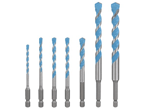 Conjunto de brocas EXPERT HEX-9 Multi Construction (7 PCS) BOSCH
