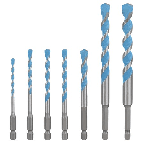 Conjunto de brocas EXPERT HEX-9 Multi Construction (7 PCS) BOSCH