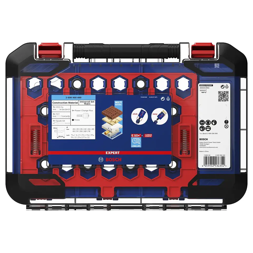 Conjunto de serras craneanas universais EXPERT Construction Material PC Plus BOSCH  3