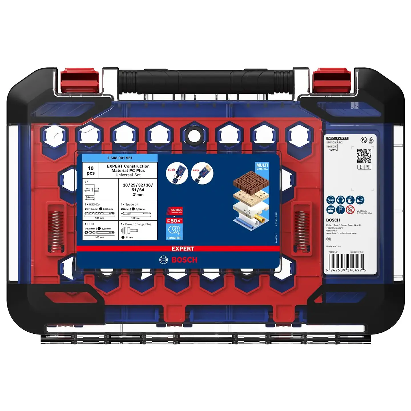 Conjunto de serras craneanas universais EXPERT Construction Material PC Plus BOSCH 2