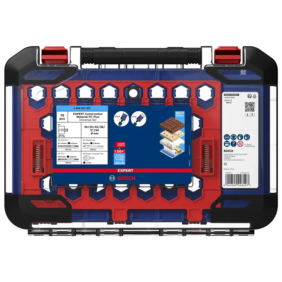 Conjunto de serras craneanas universais EXPERT Construction Material PC Plus BOSCH 2