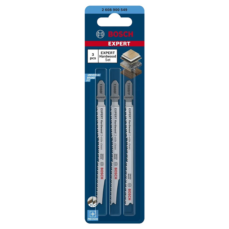 Conjunto de lâminas de serra vertical EXPERT Hardwood 2-side clean BOSCH  6