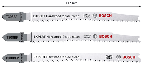 Conjunto de lâminas de serra vertical EXPERT Hardwood 2-side clean BOSCH 