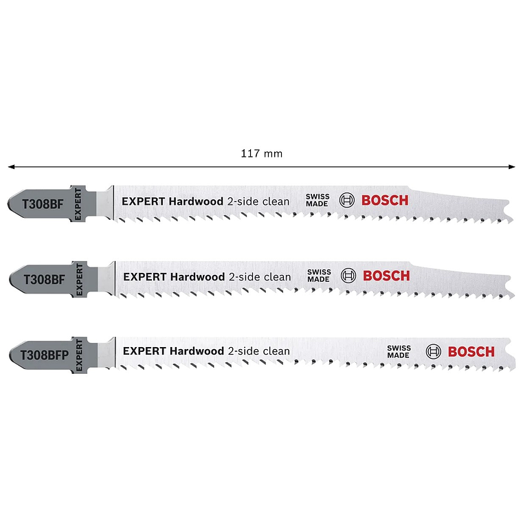 Conjunto de lâminas de serra vertical EXPERT Hardwood 2-side clean BOSCH  2