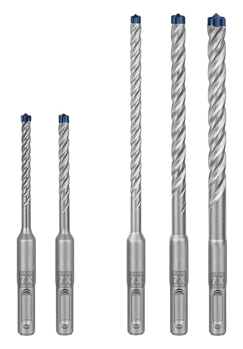 Conjunto de 3 brocas para betão e alvenaria EXPERT SDS Plus-7X BOSCH 