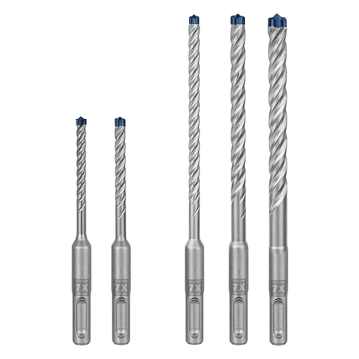 Conjunto de 3 brocas para betão e alvenaria EXPERT SDS Plus-7X BOSCH  1