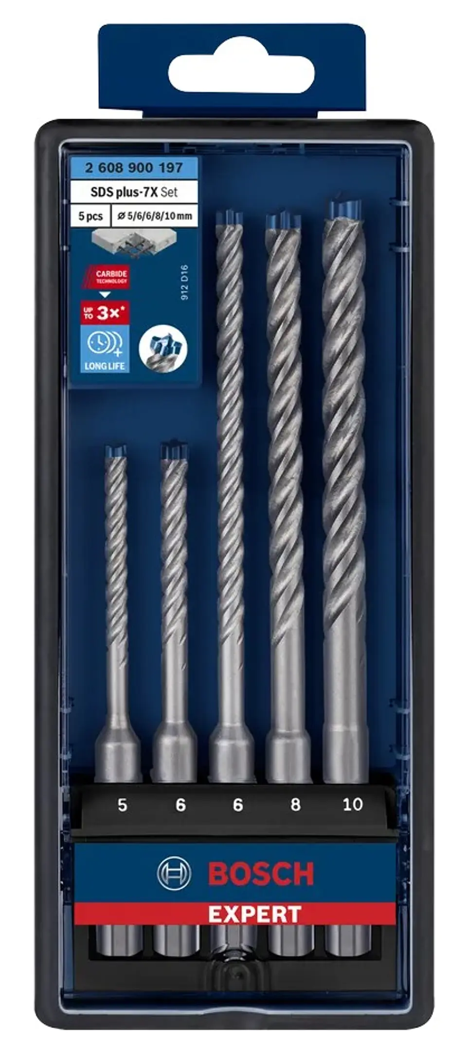 Conjunto de 3 brocas para betão e alvenaria EXPERT SDS Plus-7X BOSCH  4