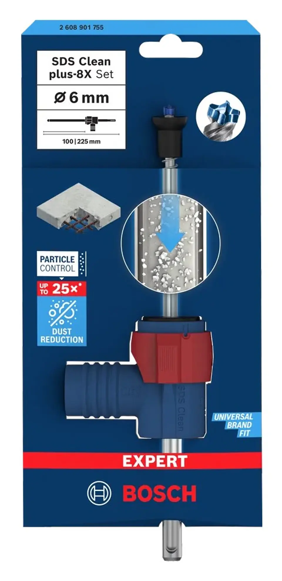 Conjunto de broca para martelo EXPERT SDS Clean plus-8X BOSCH  4