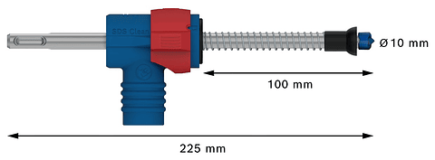 Conjunto de broca para martelo EXPERT SDS Clean plus-8X BOSCH