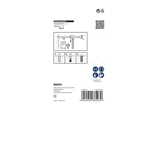 Conjunto de broca para martelo EXPERT SDS Clean plus-8X BOSCH 3