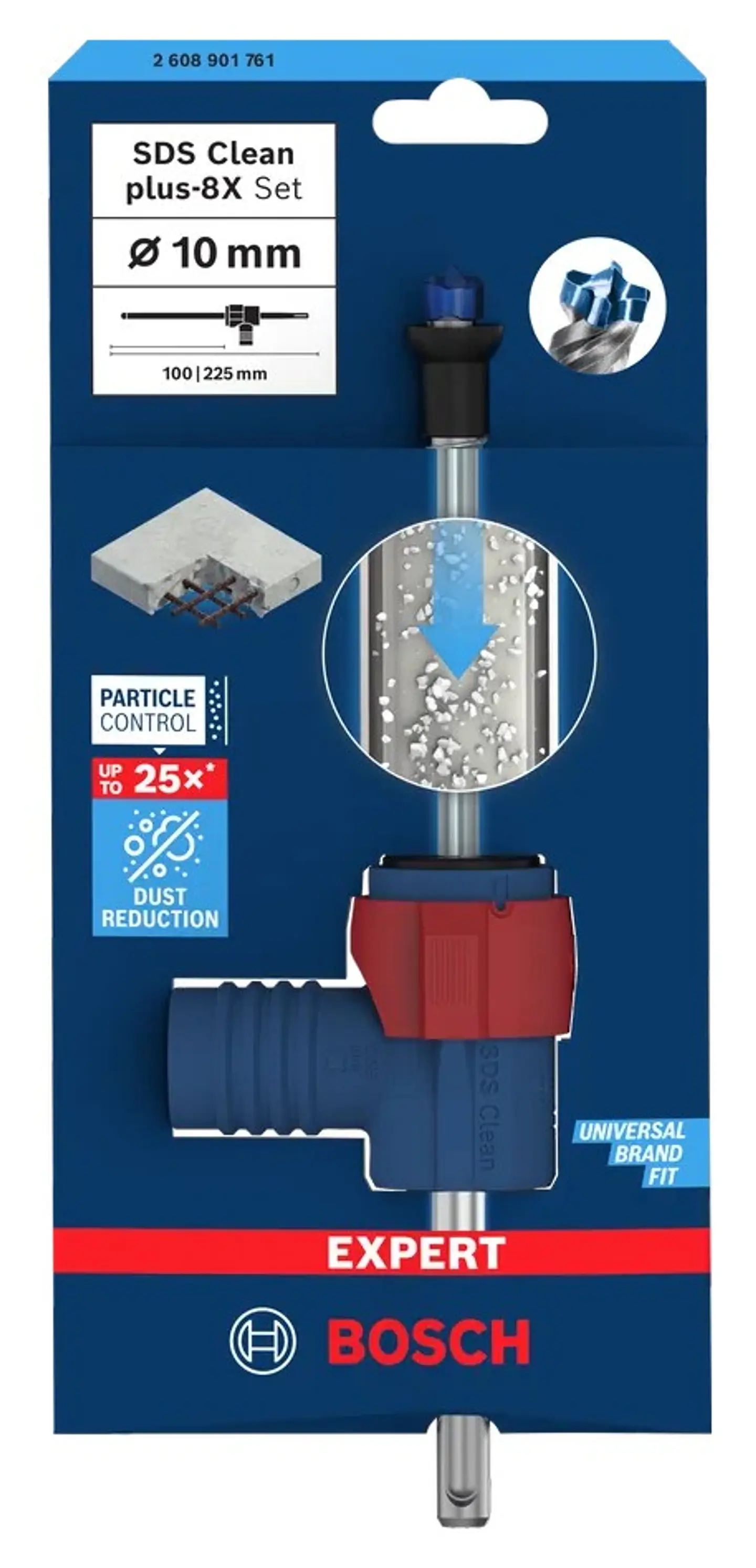 Conjunto de broca para martelo EXPERT SDS Clean plus-8X BOSCH 4