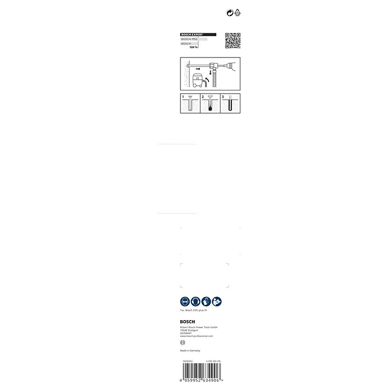 Conjunto de broca para martelo EXPERT SDS Clean plus-8X BOSCH  2