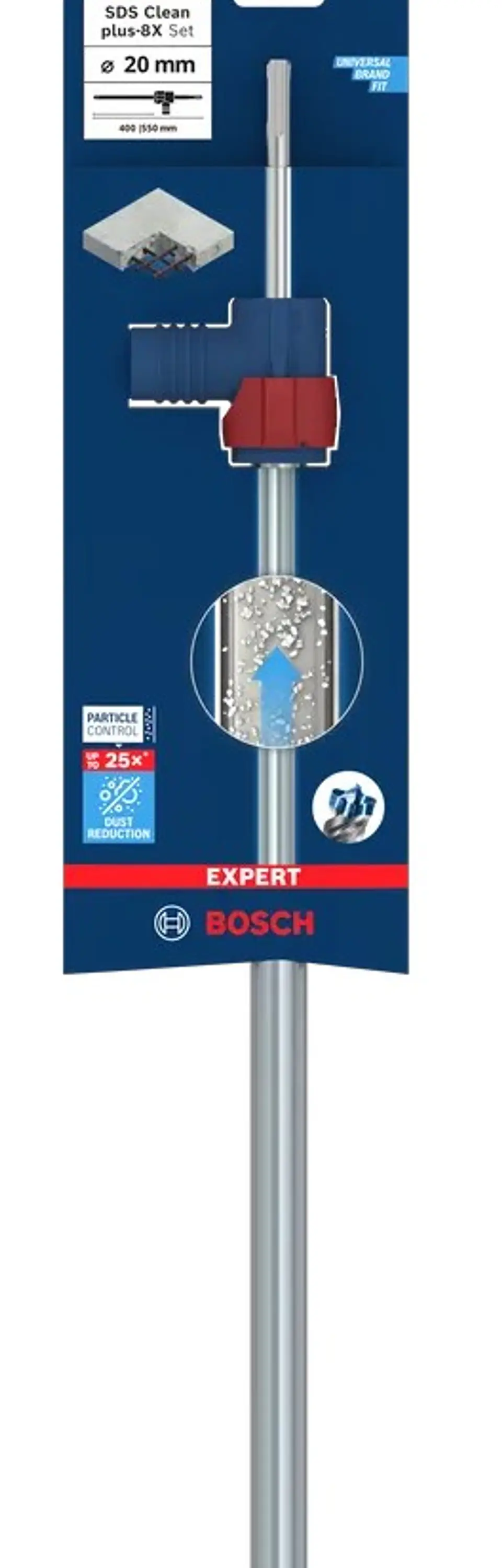Conjunto de broca para martelo EXPERT SDS Clean plus-8X BOSCH  3
