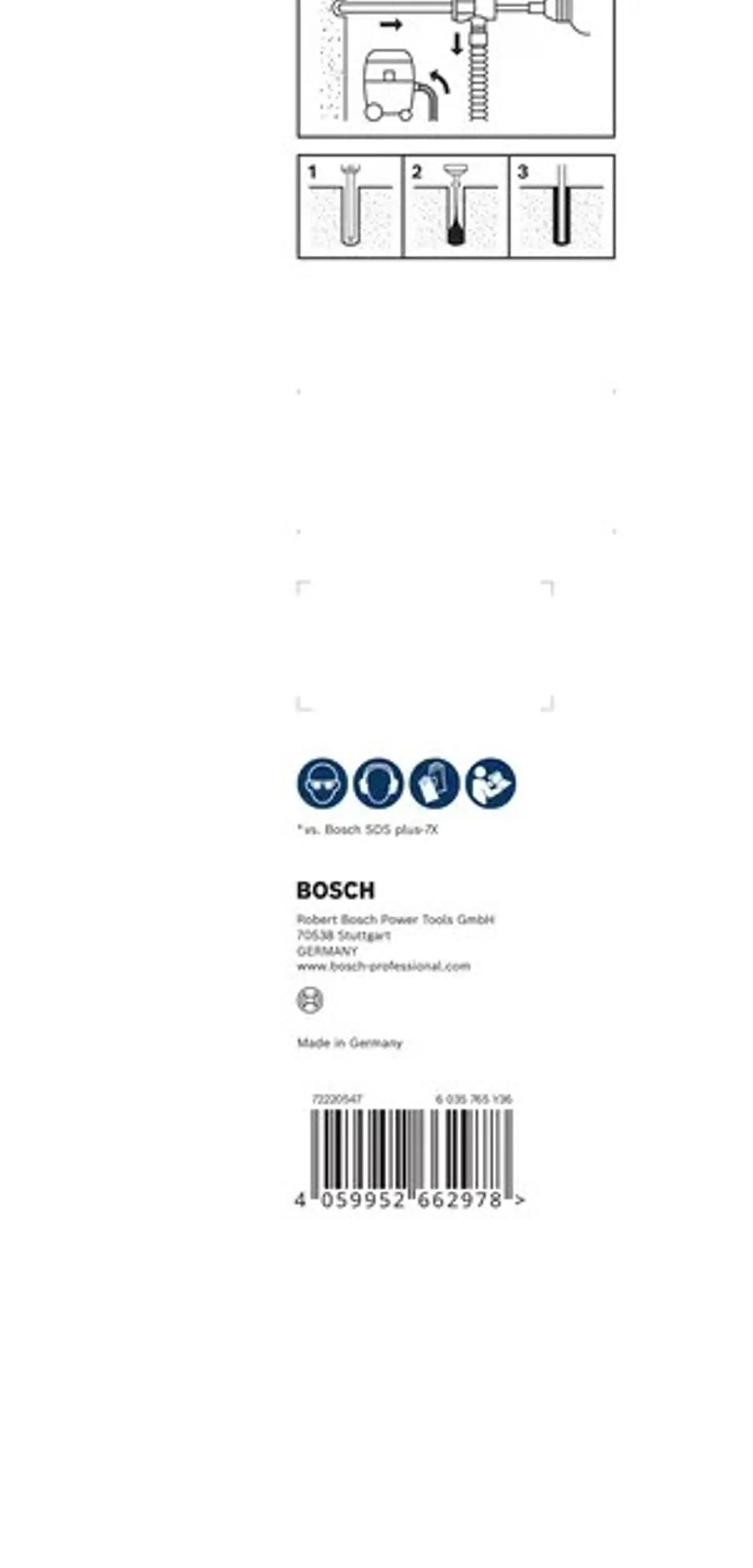 Conjunto de broca para martelo EXPERT SDS Clean plus-8X BOSCH 3