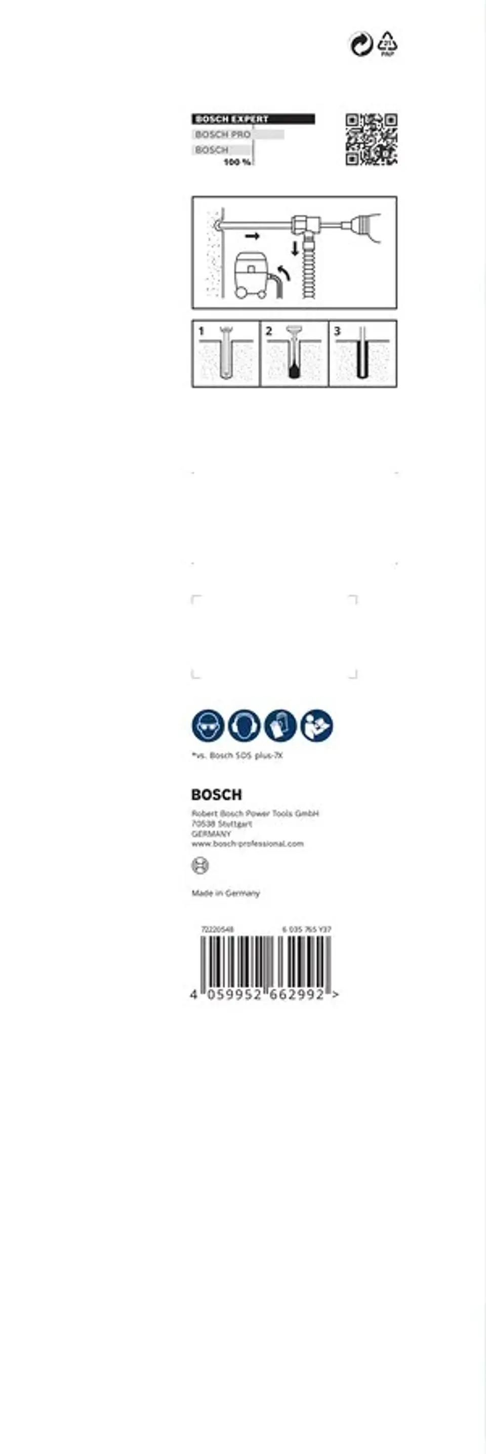 Conjunto de broca para martelo EXPERT SDS Clean plus-8X BOSCH 4